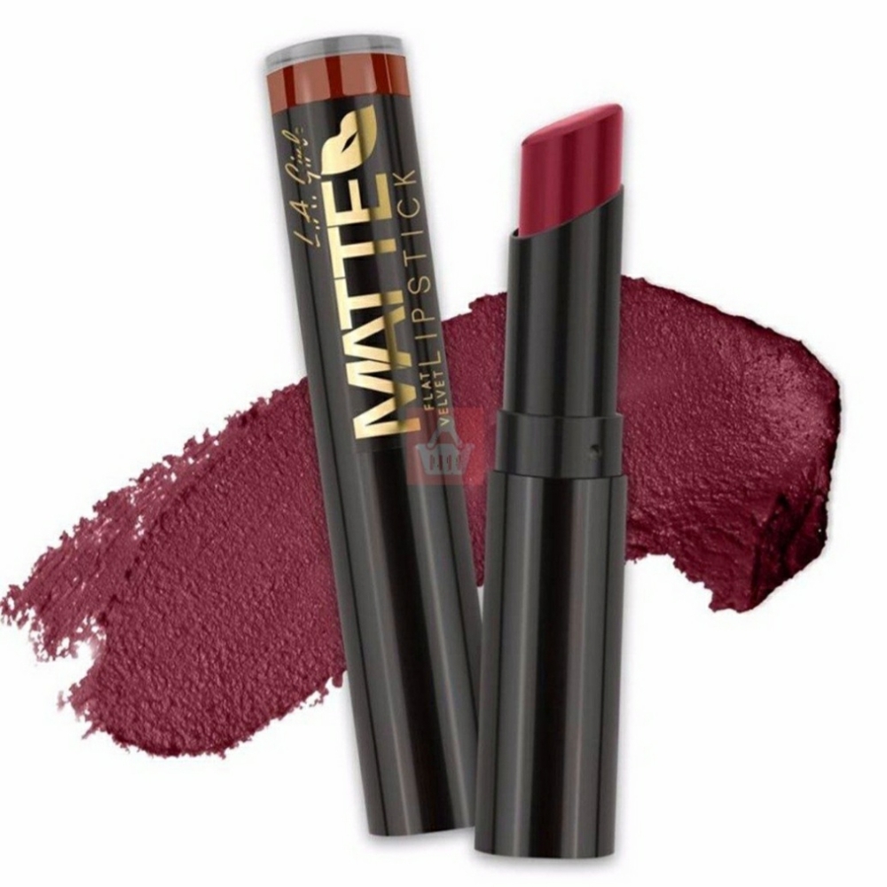 LA Girl Matte Flat Velvet Lipstick, GLC822 Runway (Twin pack)